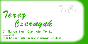 terez csernyak business card