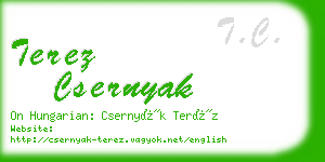 terez csernyak business card